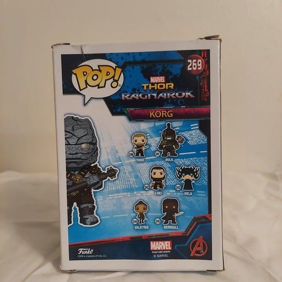 Funko POP! Marvel Thor: Ragnarok Korg #269 Vinyl Figure New in Box - Picture 3 of 7